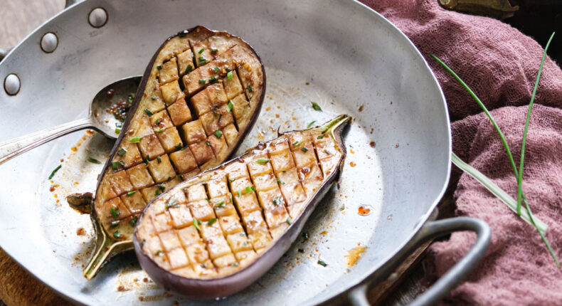 Aubergines au four sauce d'inspiration asiatique - Mon Quotidien Autrement - ©E. Montuclard