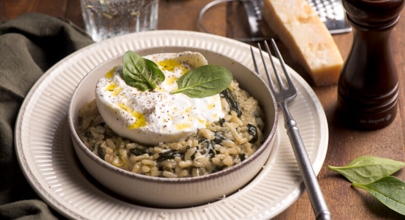 Risotto aux épinards et burrata - Mon Quotidien Autrement - ©E. Montuclard